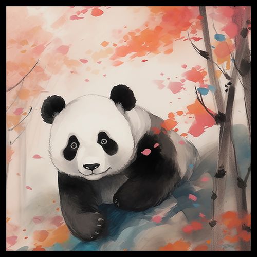 Plakat 40x40cm Panda wśród Klonów na Arena.pl