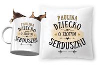 Zestaw Dla Pauliny Poduszka + Kubek Dla Dziecka Z Nadrukiem Ze Zdjęciem