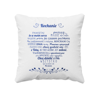 Kochanie - poduszka z nadrukiem