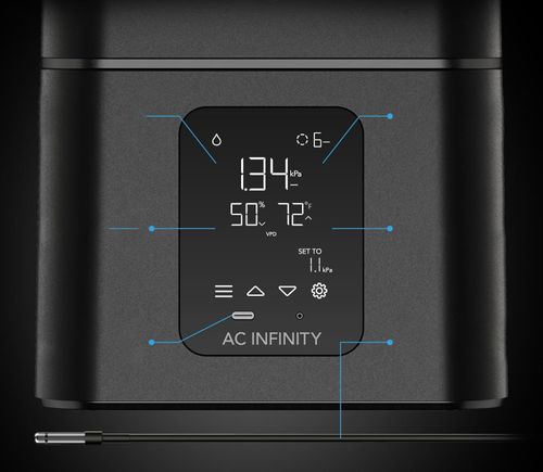 UŻYWANE Nawilżacz powietrza do roślin 15L z regulacją AC Infinity T7 ACCFT7 na Arena.pl