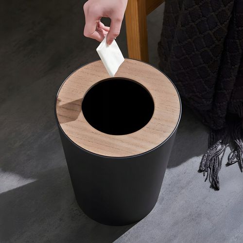 ZESTAW ŁAZIENKOWY 6 ELEMENTÓW AKCESORIA DO WC KOSZ DOZOWNIK CZARNY KOMPLET na Arena.pl