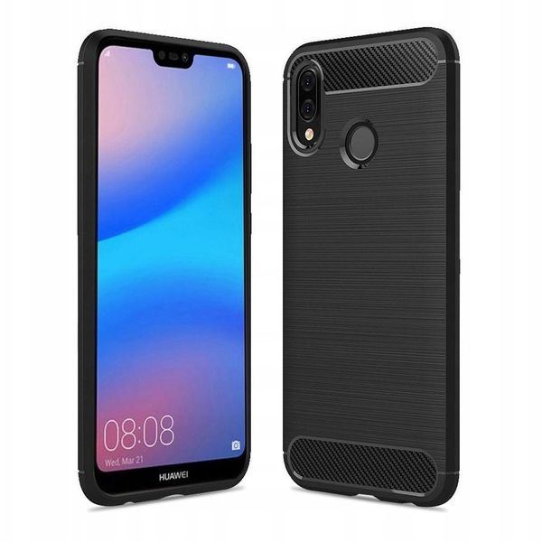 Futerał CARBON do HUAWEI P20 LITE czarny zdjęcie 1