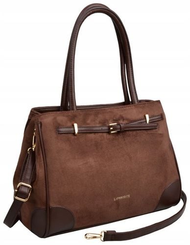 LAPHRODITE torebka damsk KLASYCZNA shopper na ramię ZAMSZ A4 na Arena.pl