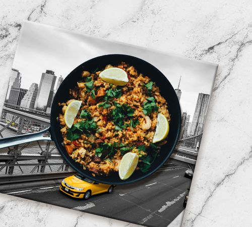 SZKLANA DESKA NA KUCHENKĘ 2x30x52 045C MIASTO na Arena.pl