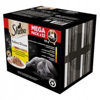 Sheba Selection Drobiowe smaki w sosie 85 g x 32 sztuki