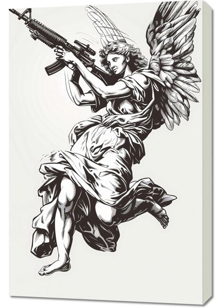 Obraz 60x90cm Anioł Wojny zdjęcie 1