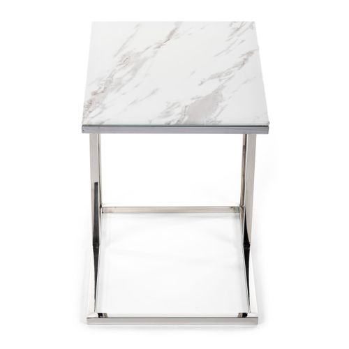 STOLIK POMOCNIK LURUS SILVER WHITE 40 CM na Arena.pl