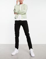 G19W007 JEANSY SPODNIE RURKI CZARNE ASOS DESIGN 32