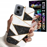 ETUI CASE DO MOTOROLA MOTO G34 5G - MARMUREK GEOMETRIA WZORY DLA KOBIET