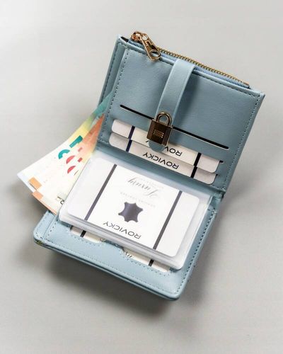 pojemny, rozbudowany portfel damski ze skóry ekologicznej - 4u cavaldi na Arena.pl