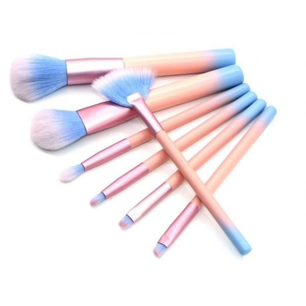 Zestaw 7 Pędzli Do Makijażu W Pudrowych Kolorach Pz10 zdjęcie 1