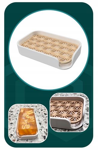 Biała mydelniczka z ociekaczem na blat – wolnostojąca i elegancka na Arena.pl