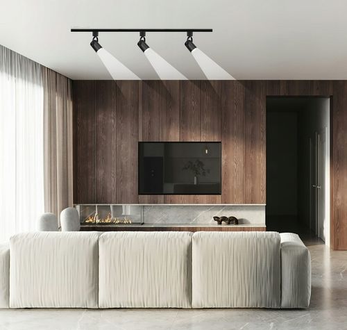 Zestaw 3x SPOT REFLEKTOR RUCHOMY CZARNY NA GU10 + SZYNOPRZEWÓD Szyna na Arena.pl