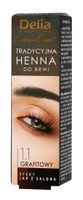 Delia Cosmetics Henna do brwi 1.1 Grafitowa  1szt
