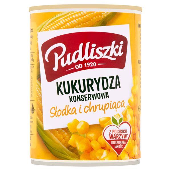 Pudliszki Kukurydza konserwowa 400 g zdjęcie 1