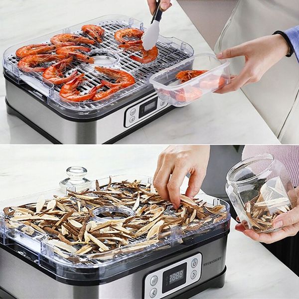 DUŻA SUSZARKA DO GRZYBÓW OWOCÓW WARZYW MOC 500W XL TIMER POJEMNA WYTRZYMAŁA zdjęcie 3