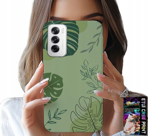 ETUI DO OPPO RENO12 5G - ZIELONE LIŚCIE ROŚLINNE WZORY PLECKI na Arena.pl