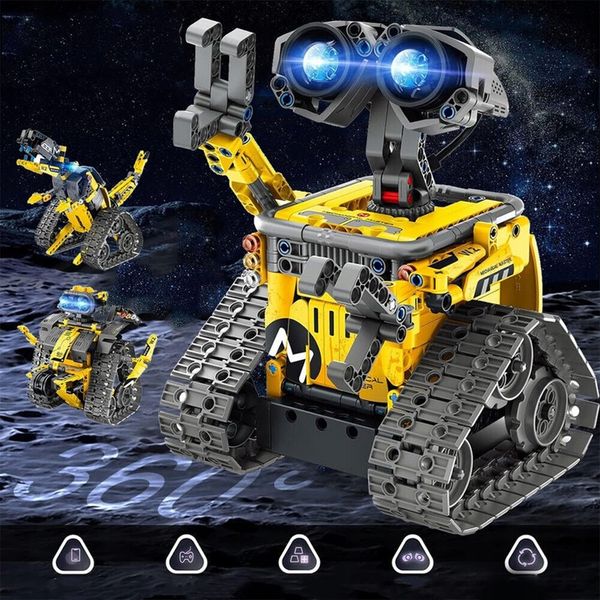 FIGURKA ROBOT WALL E 520 szt KLOCKI - 3w1 PROGRAMOWALNY RC ROBOT zdjęcie 13