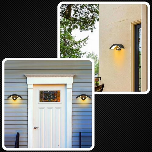 Kinkiet Ścienny Zewnętrzny Lampa Elewacyjna Czujnik Ruchu Zmierzchu 12W na Arena.pl