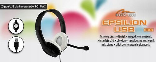 SŁUCHAWKI Z MIKROFONEM DO LAPTOPA KOMPUTERA NA USB na Arena.pl