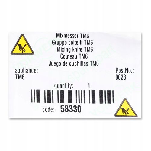 ORYGINALNY NÓŻ MIKSUJĄCY THERMOMIX TM6 na Arena.pl