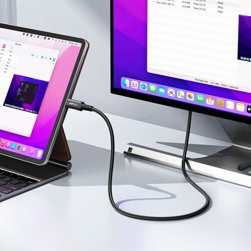 Kabel przewód audio-video USB-C - HDMI 4K 60Hz HDR 1.8m - czarny na Arena.pl