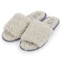 Kapcie Pantofle Damskie Wygodne WEŁNA NATURALNA Eleganckie Klapki 39