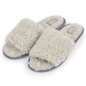 Kapcie Pantofle Damskie Wygodne WEŁNA NATURALNA Eleganckie Klapki 39