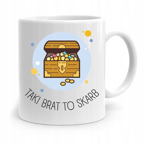 Kubek Prezent Dla Brata Dziecka Taki Brat To Skarb Z Nadrukiem Ze Zdjęciem na Arena.pl