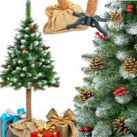 CHOINKA SZTUCZNA SOSNA DIAMENTOWA NA PNIU DRZEWKO ŚWIĄTECZNE PIĘKNA  220CM