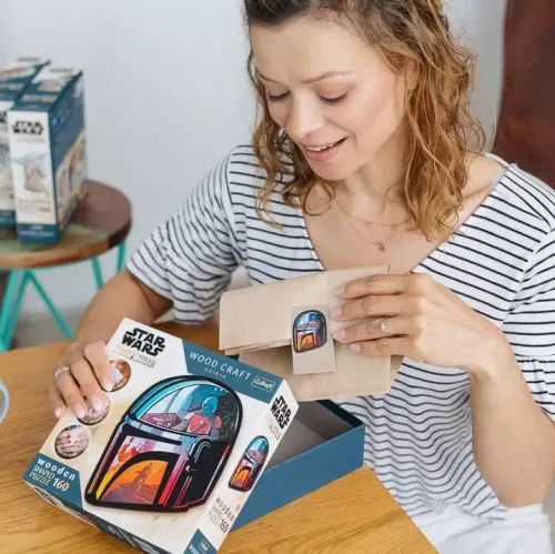 Puzzle drewniane 160 elementów. The Mandalorian na Arena.pl