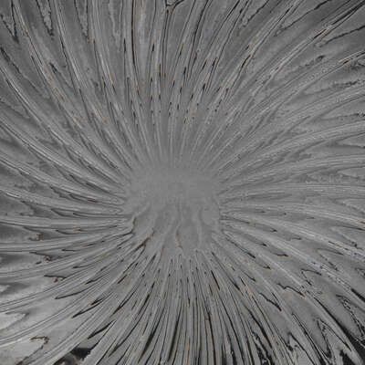 Wazon Shell szary szklany 32cm zdjęcie 2