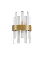 Ścienna lampa CHOLULA LE42910 kryształki przezroczyste złote