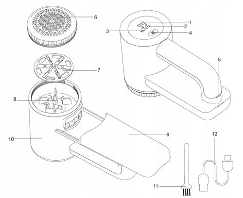 Elektryczna golarka maszynka do ubrań swetrów dresów zmechaceń WOLY LCD 5 W na Arena.pl