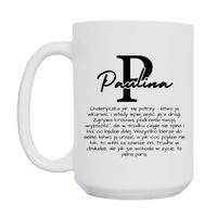 KUBEK Z IMIENIEM "PAULINA" Wzór - Duży 450 ml