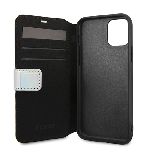 Guess Iridescent Booktype - Etui do iPhone 11 Pro Max (Silver) na Arena.pl