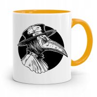 Kubek Żółty Dla Doktora Lekarza Medyka Plaga Z Nadrukiem Ze Zdjęciem