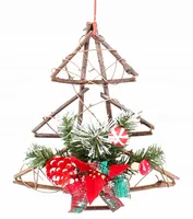 CHOINKA CZERWONA ozdoba wisząca STROIK 30 cm
