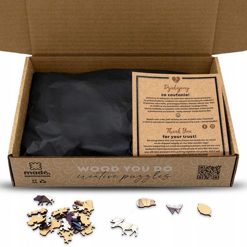 PUZZLE KOSMOS DREWNIANE DLA DOROSŁYCH OUTER SPACE TRUDNE L 240 elementów na Arena.pl