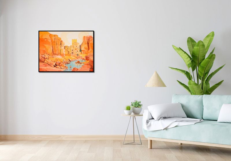 Plakat 80x60cm Ruiny pod Słońcem zdjęcie 4