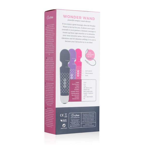 Easytoys Mini Wand Vibrator - Pink zdjęcie 7