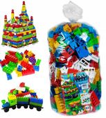 POLSKIE KLOCKI KONSTRUKCYJNE BAJA 500 ELEMENTÓW PLASTIKOWE W WORKU