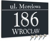 DUŻA Tabliczka ADRESOWA ALUMINIOWA 30x20 numer dom