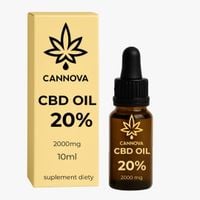 cannova natural cbd oil 2000 mg - 20% - 10ml