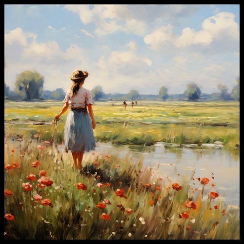 Plakat 80x80cm Wiejski Spokój na Arena.pl