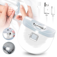 2W1 LED ELEKTRYCZNY OBCINACZ DO PAZNOKCI 3PRĘDKOŚCI USB PRAKTYCZNE PREZENTY