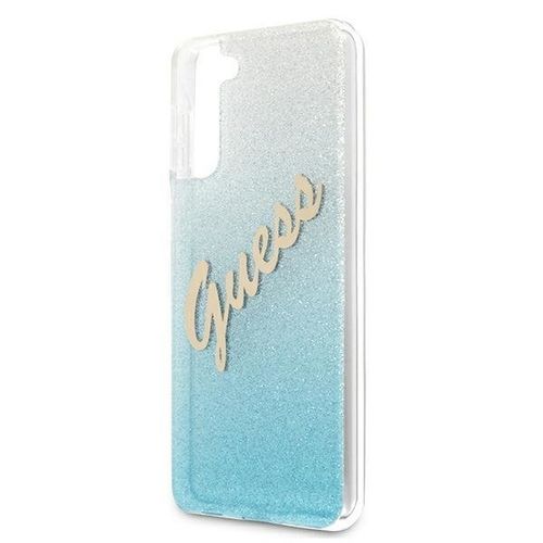 Guess GUHCS21SPCUGLSBL S21 G991 niebieski/blue hardcase Glitter Gradient Script na Arena.pl