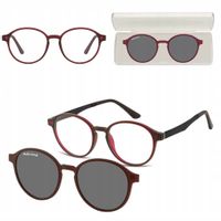 2w1 Okulary Korekcyjne Zerówki z NAKŁADKĄ PRZECIWSŁONECZNĄ z Polaryzacją