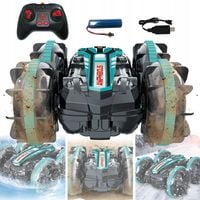 ZDALNIE STEROWANY SAMOCHÓD KASKADERSKI RC POJAZD AMFIBIJNY JAZDA TERENOWA