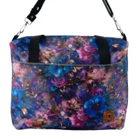 Torbo Plecak Damski 2w1 - Chabrowe Kwiaty